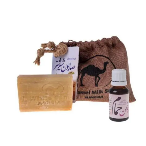 صابون شیر شتر + روغن حمام (آرگان و زیتون)